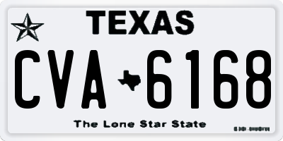 TX license plate CVA6168