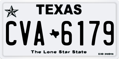 TX license plate CVA6179