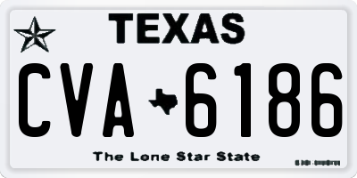 TX license plate CVA6186