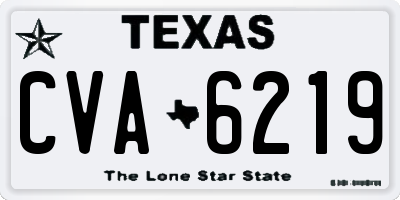 TX license plate CVA6219