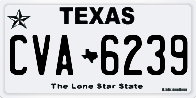 TX license plate CVA6239
