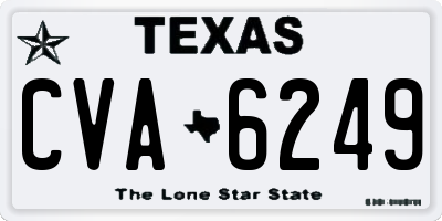 TX license plate CVA6249