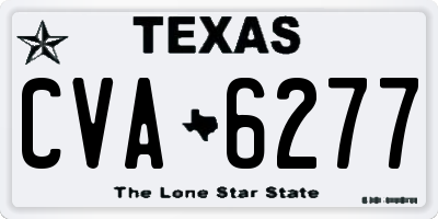 TX license plate CVA6277