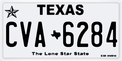 TX license plate CVA6284