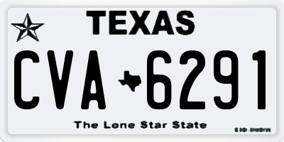 TX license plate CVA6291