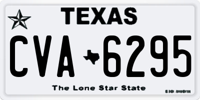 TX license plate CVA6295
