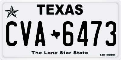 TX license plate CVA6473
