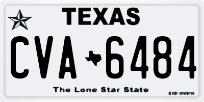 TX license plate CVA6484