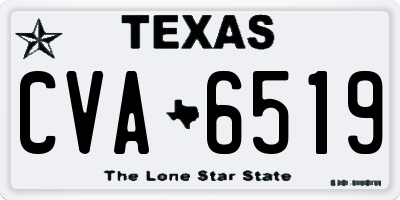 TX license plate CVA6519