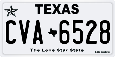 TX license plate CVA6528