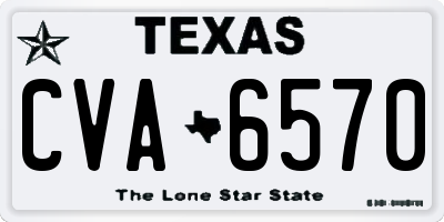 TX license plate CVA6570