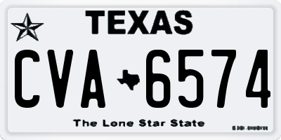 TX license plate CVA6574