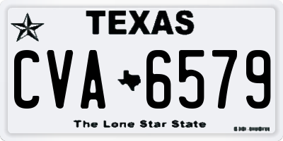 TX license plate CVA6579