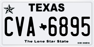 TX license plate CVA6895