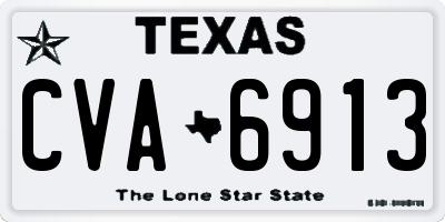 TX license plate CVA6913