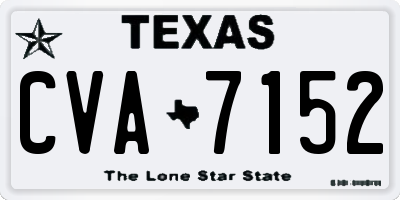 TX license plate CVA7152
