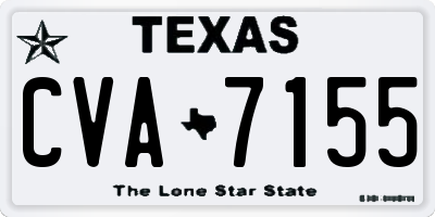 TX license plate CVA7155