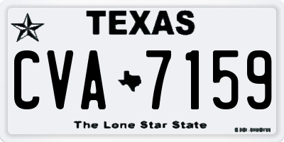 TX license plate CVA7159
