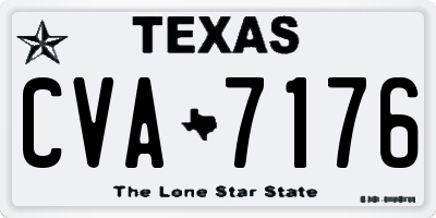 TX license plate CVA7176