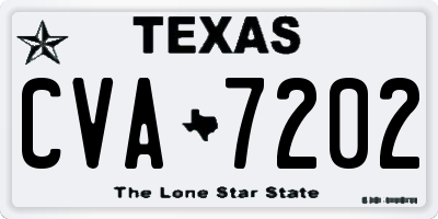 TX license plate CVA7202