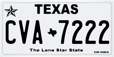 TX license plate CVA7222