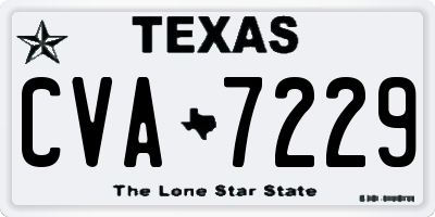 TX license plate CVA7229