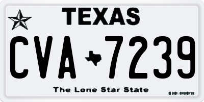 TX license plate CVA7239