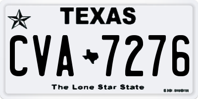 TX license plate CVA7276