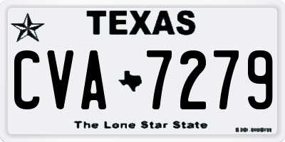 TX license plate CVA7279