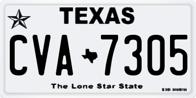 TX license plate CVA7305