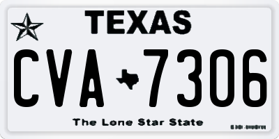 TX license plate CVA7306