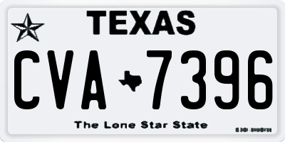 TX license plate CVA7396