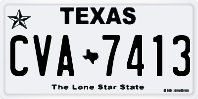 TX license plate CVA7413