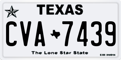 TX license plate CVA7439