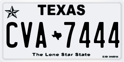 TX license plate CVA7444