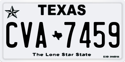 TX license plate CVA7459