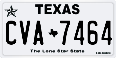 TX license plate CVA7464