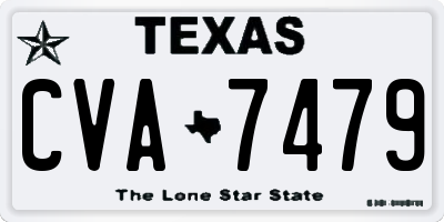 TX license plate CVA7479