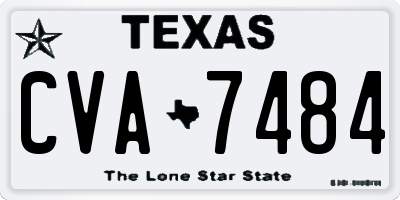 TX license plate CVA7484