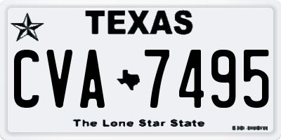 TX license plate CVA7495
