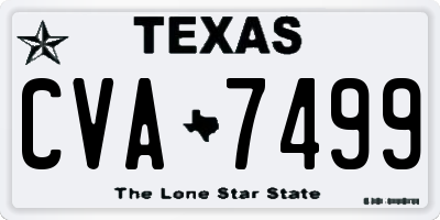 TX license plate CVA7499