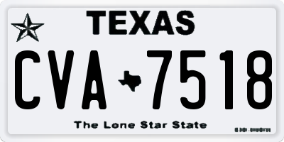 TX license plate CVA7518