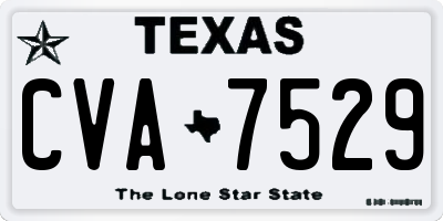 TX license plate CVA7529