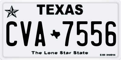 TX license plate CVA7556