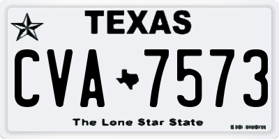 TX license plate CVA7573