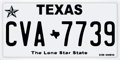 TX license plate CVA7739