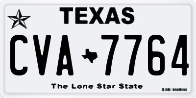 TX license plate CVA7764