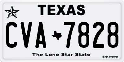 TX license plate CVA7828