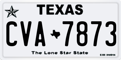TX license plate CVA7873