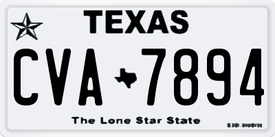 TX license plate CVA7894